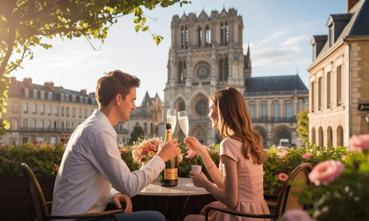 vivez un week-end romantique à reims, cœur de la champagne. explorez les maisons de champagne, savourez des dégustations raffinées et profitez de balades pittoresques, tout en créant des souvenirs inoubliables en couple.
